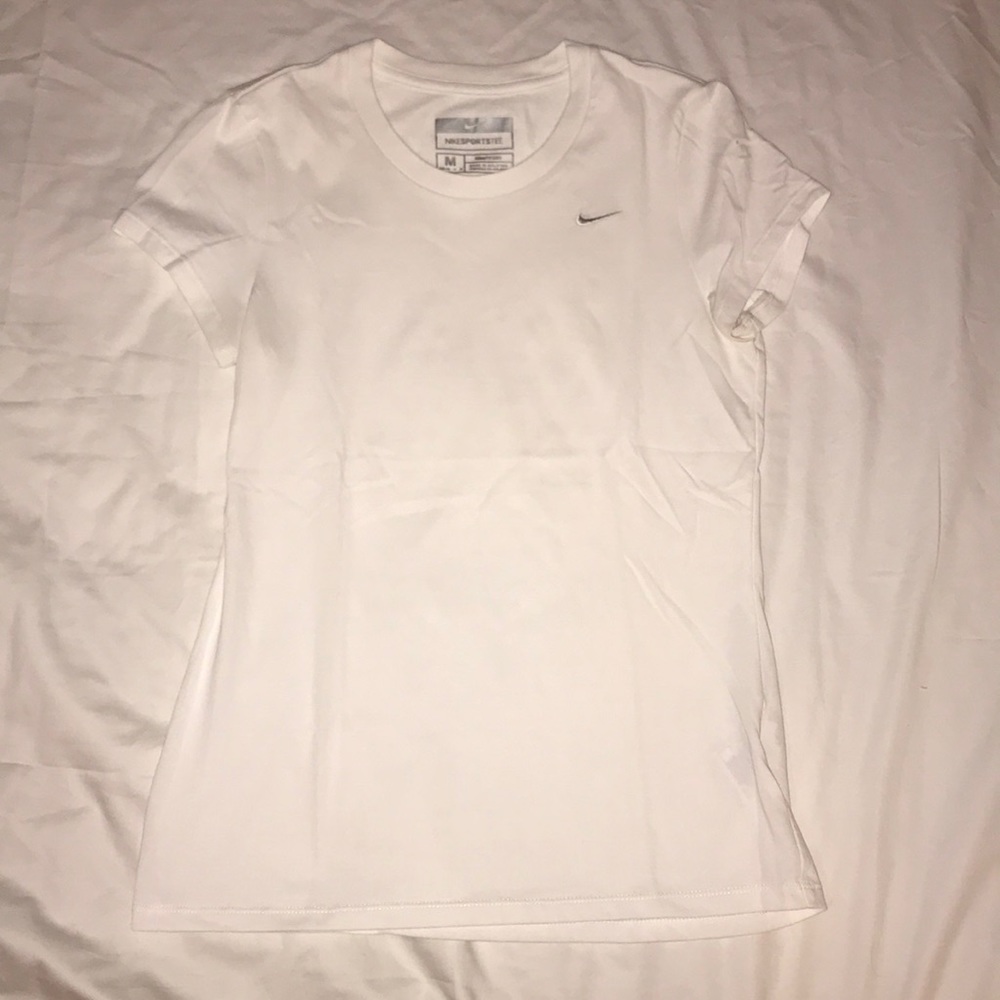 White Nike Sports Tee